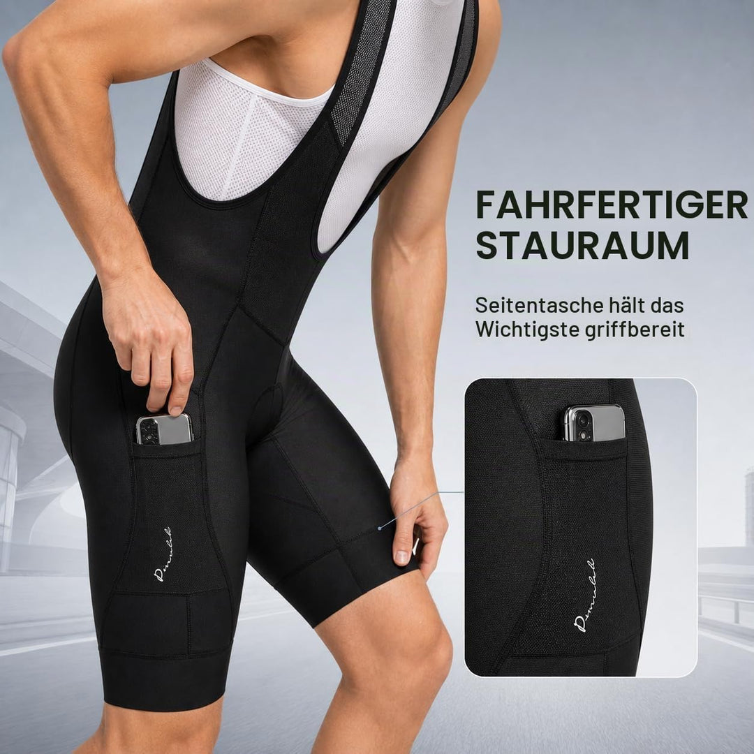 Przewalski Radlerhose Herren Gepolstert, Atmungsaktive Fahrradhose Herren für Strasse und Bergfahrte