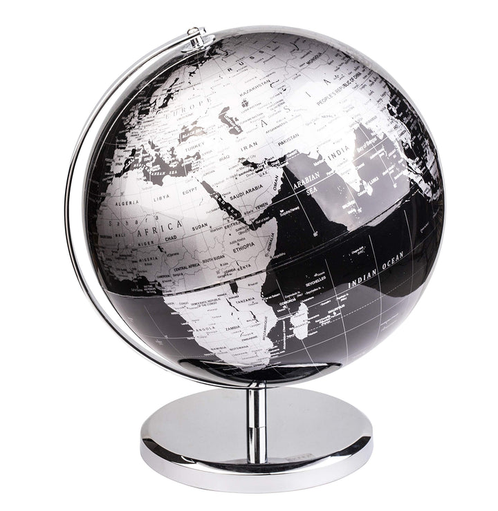 Exerz 25cm Globus - Englische Karte - Schüler-Globus - Mit Einem Metallfuss Pädagogisch/Geografisch/