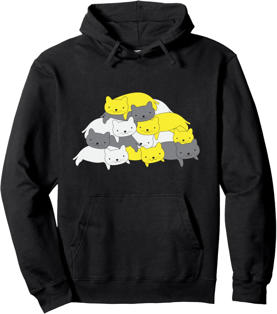 Katze Katzenhaufen Tierfreund Katzenliebe Hoodie Pullover Hoodie