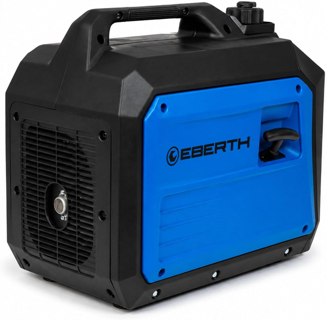 EBERTH 3500 Watt Inverter Stromerzeuger leise, Notstromaggregat Benzinmotor, 4-Takt, Stromgenerator