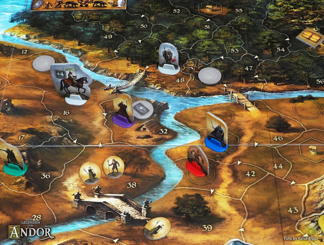 Kosmos 691745 - Die Legenden von Andor, Das Grundspiel, Kennerspiel des Jahres 2013, kooperatives Fa