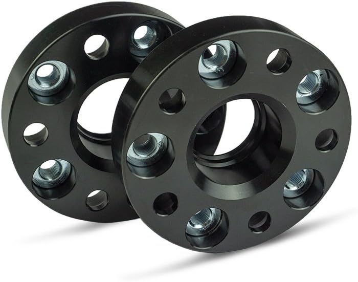 SCC Spurverbreiterung 13014BWS - Buchse schwarz eloxiert - LK: 130/5 NLB: 71,6 GEW: M14x1,5 - 30mm -