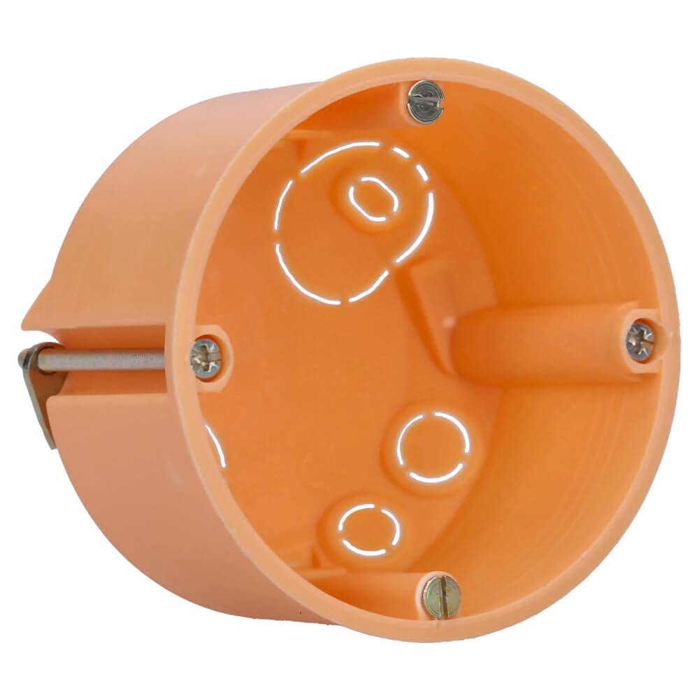 Voxura Hohlwanddose Gerätedose Schalterdose Abzweigdose Orange Unterputz UP HW Ø 68mm 47mm Tiefe fla