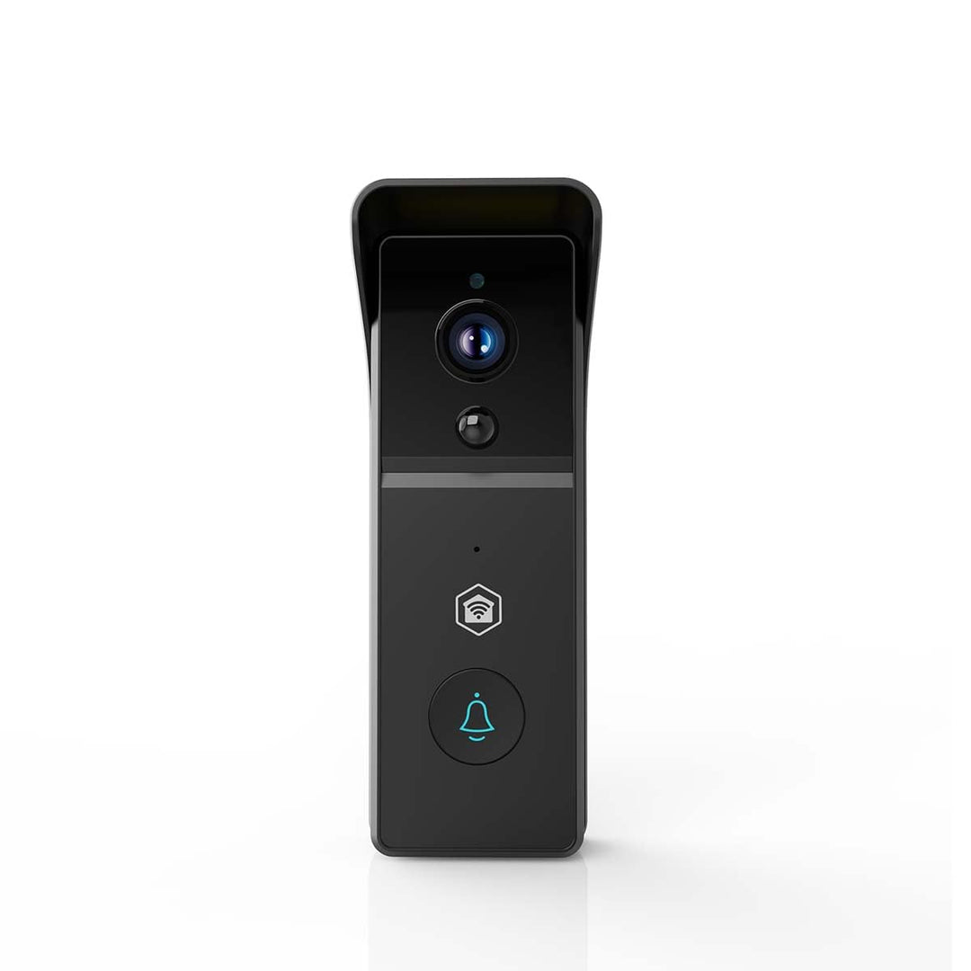 Nedis WIFICDP21BK – WLAN Video Türklingel – 3 MP 1296 p – 100° Weitwinkel – Infrarot Nachtsicht – Zw