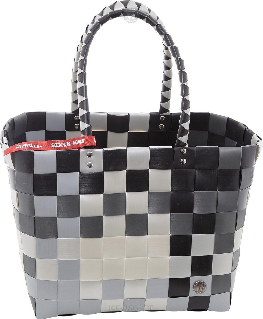 ICE-BAG Shopper "5010-52" Klassiker Original Witzgall Einkaufstasche Einkaufskorb - schwarz,grau,sil