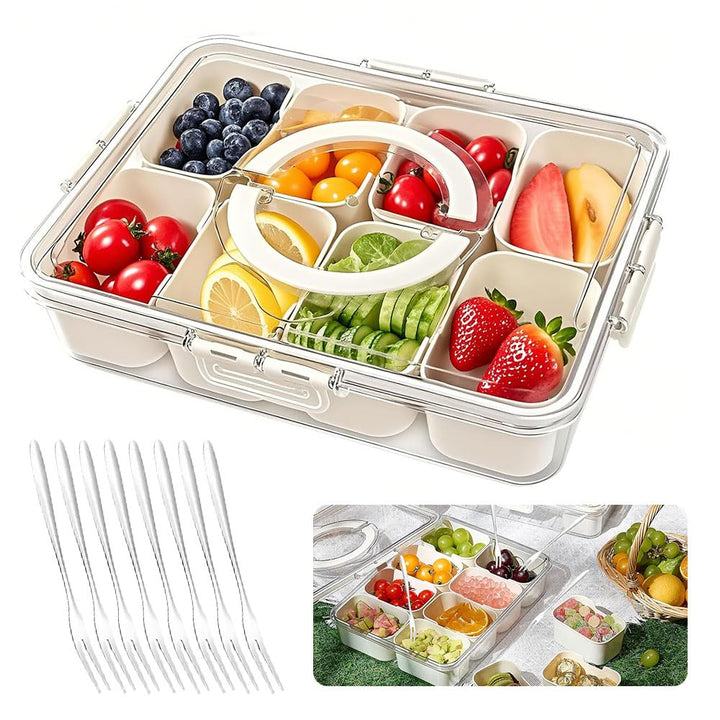Camping Geschirr Set,Plastikgeschirr mit Edelstahl Campingbesteck,Unzerbrechliches Geschirr Set,Leic