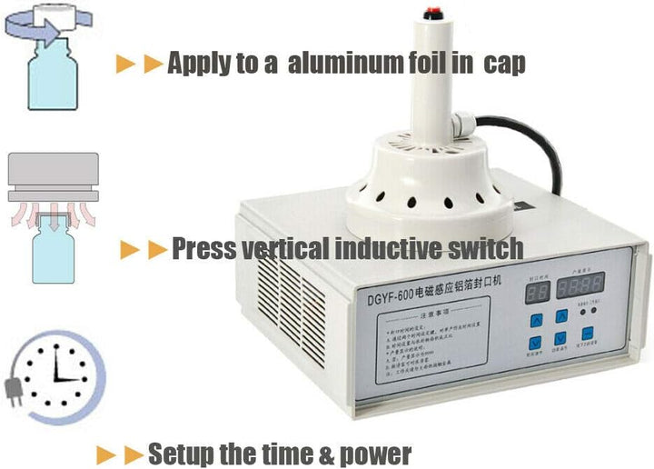 YUEWO Elektromagnetische Induktions-Versiegelungsmaschine mit Aluminiumfolien-Versiegelungsmaschine