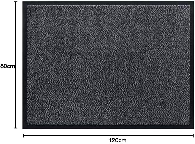 HT F&amp;S Mars Fussmatte für den Innen- und Aussenbereich 80 x 120 cm, strapazierfähig, waschbeständig,