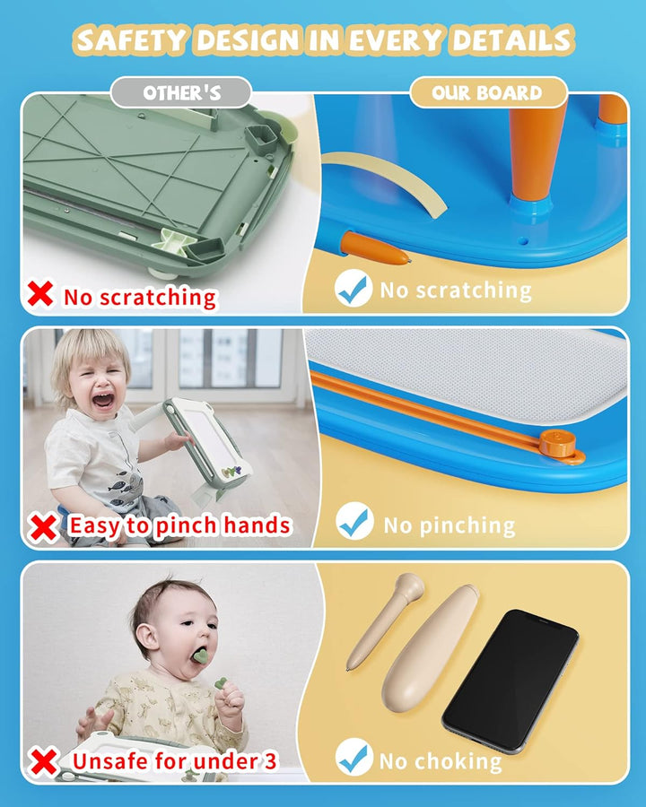 Kikapabi Magnetisches Zeichenbrett für Kleinkinder – Geschenk zum 1. Geburtstag für Mädchen und Jung