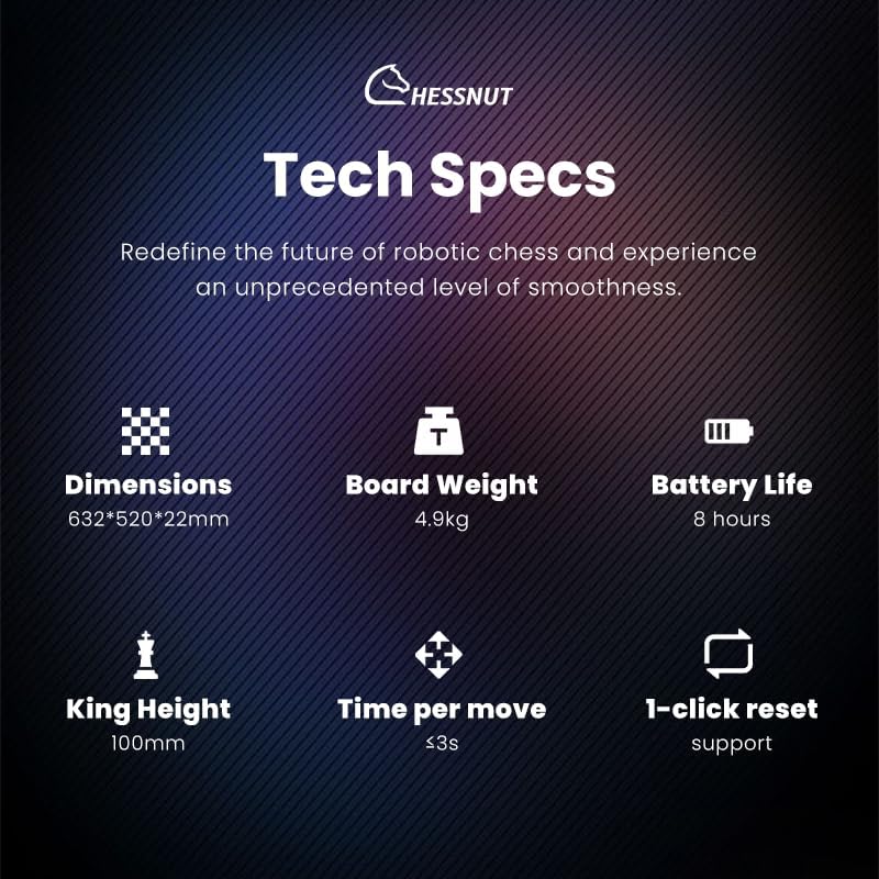 Chessnut Move Roboter-Schachbrett mit voller Stückerkennung, automatisierter Stückbewegung, Sprachst