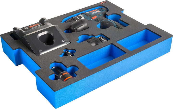 APTEX Schaumeinlage passend für Bosch Professional Akku-Bohrschrauber GSR 12V-15FC für L-Boxx 102 G4