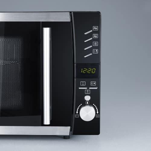 Severin MW 7864 Mikrowelle / 23 L / schwarz / Auftauprogramm / separate Grilleinrichtung