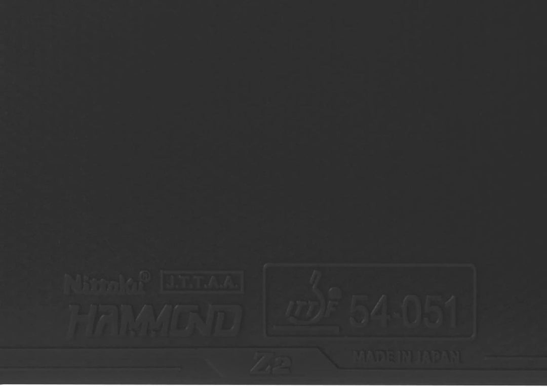 NITTAKU Belag Hammond Z2 Schwarz 2,0 mm, Schwarz 2,0 mm