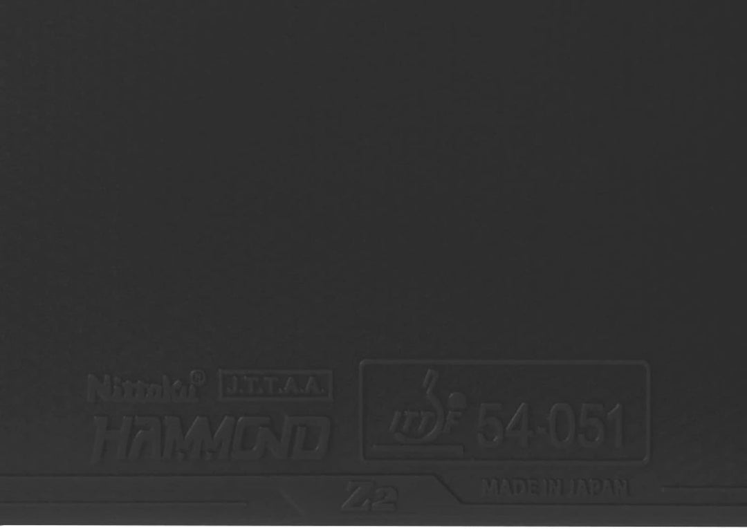 NITTAKU Belag Hammond Z2 Schwarz 2,3 mm, Schwarz 2,3 mm