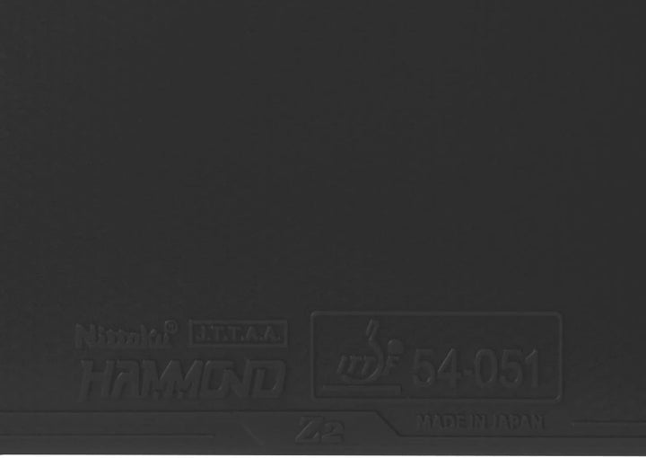 NITTAKU Belag Hammond Z2 Schwarz 2,3 mm, Schwarz 2,3 mm