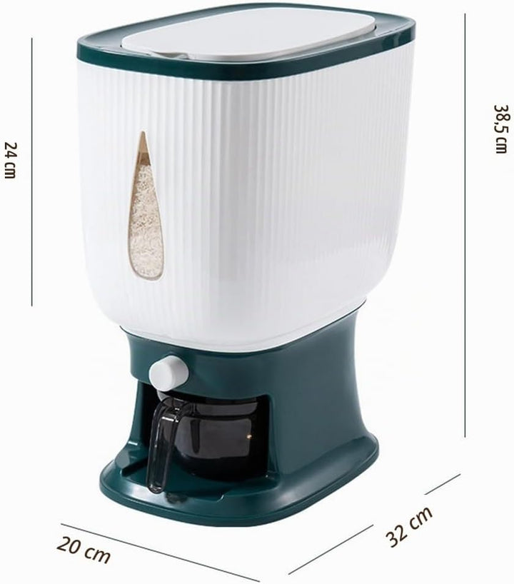 10 Kg Müslispender, Reisdispenser Cornflakes, Waschpulver Box, Cereal Dispenser