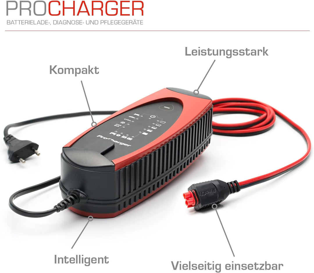 ProCharger 4.000 Diagnose- & Ladegerät Motorradbatterie & Auto, CAN Bus Fähig, Lithium Geeignet, Bat