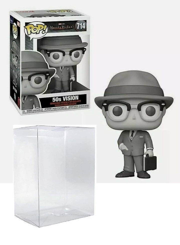 Vision 50's Pop #714 Pop TV: Wanda Vision Vinyl-Figur (gebündelt mit EcoTek Protector zum Schutz der