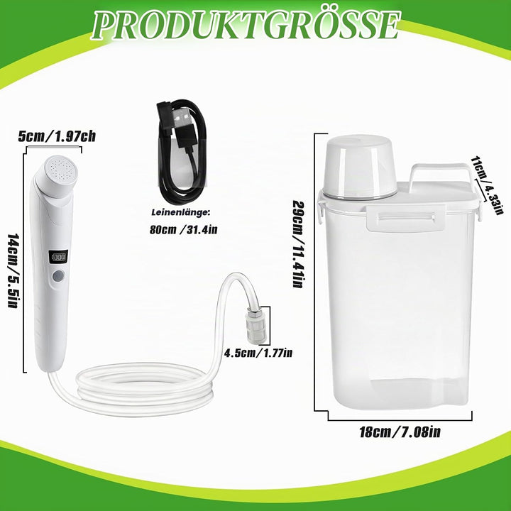 Bidet Po Dusche, Portable Travel Bidet Elektrisches, Reise Bidet Handbrause für Toilette, Peri Bottl