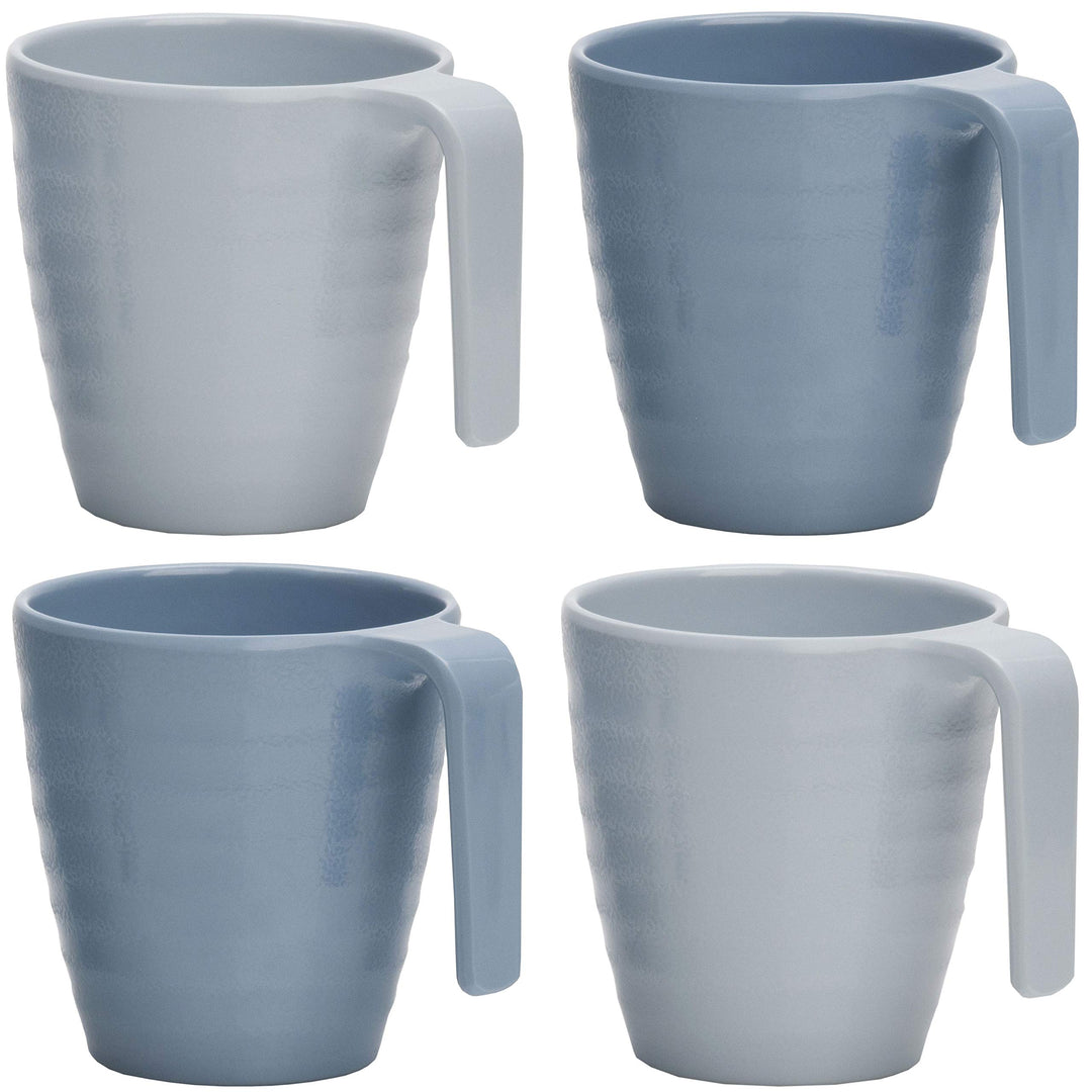 Melamin Camping Geschirr 4 Tassen Campinggeschirr Kaffeebecher Teetasse 4 tlg Tafelgeschirr Outdoor