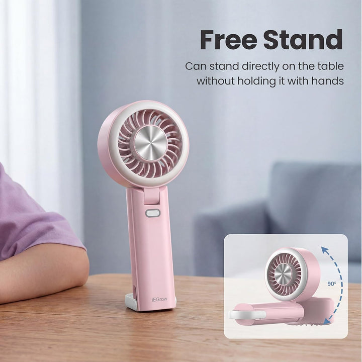 Handventilator Tragbarer Mini Ventilatoren USB Wiederaufladbarer [2-9 Betriebsstunden] 3 Geschwindig