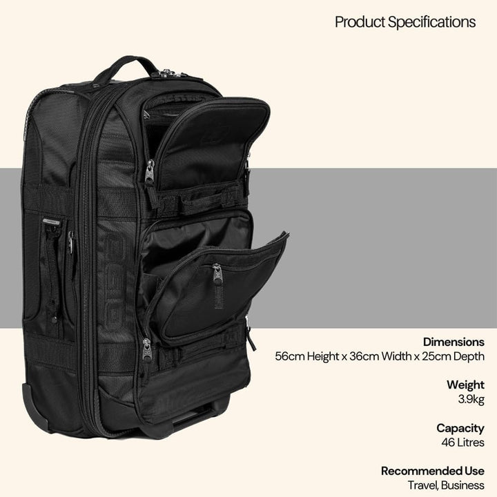OGIO 2023 Layover Bag Black Pindot, Black Pindot