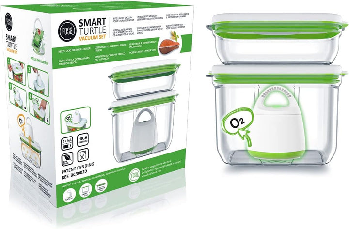 FOSA BARCELONA MIDI-STARTER-SET 3-teilig - BC30020 – Smarte Vakuum-Lebensmittelaufbewahrung – Vakuum