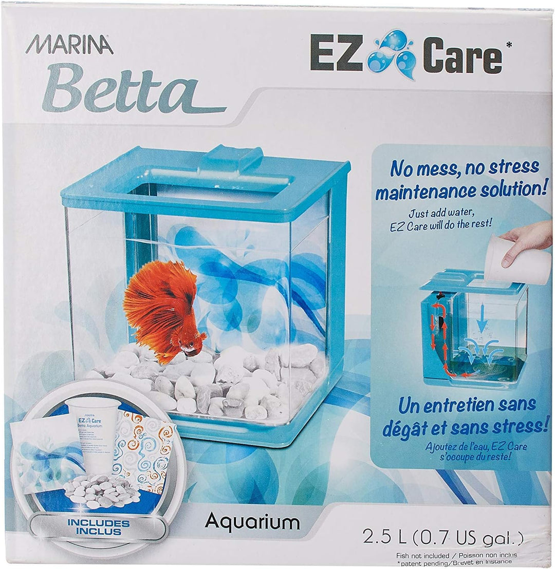 Marina 13359 Aquarium Betta EZ Care, Blau Blau Standardverpackung, Blau Standardverpackung