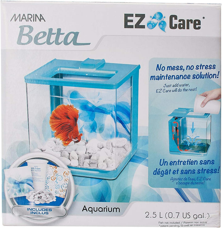 Marina 13359 Aquarium Betta EZ Care, Blau Blau Standardverpackung, Blau Standardverpackung