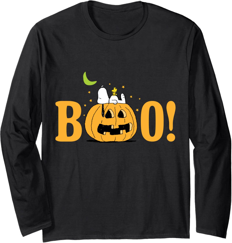 Peanuts Halloween Boo Kürbis Langarmshirt