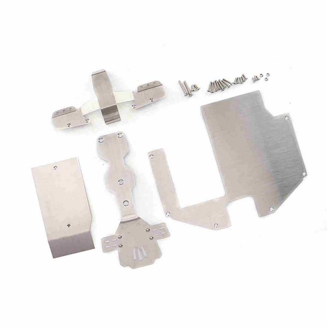 Udr Traxxas Udr Teile 304 Edelstahl Edelstahl Body Armor Front Chassis Heckschutz Set für Traxxas 1