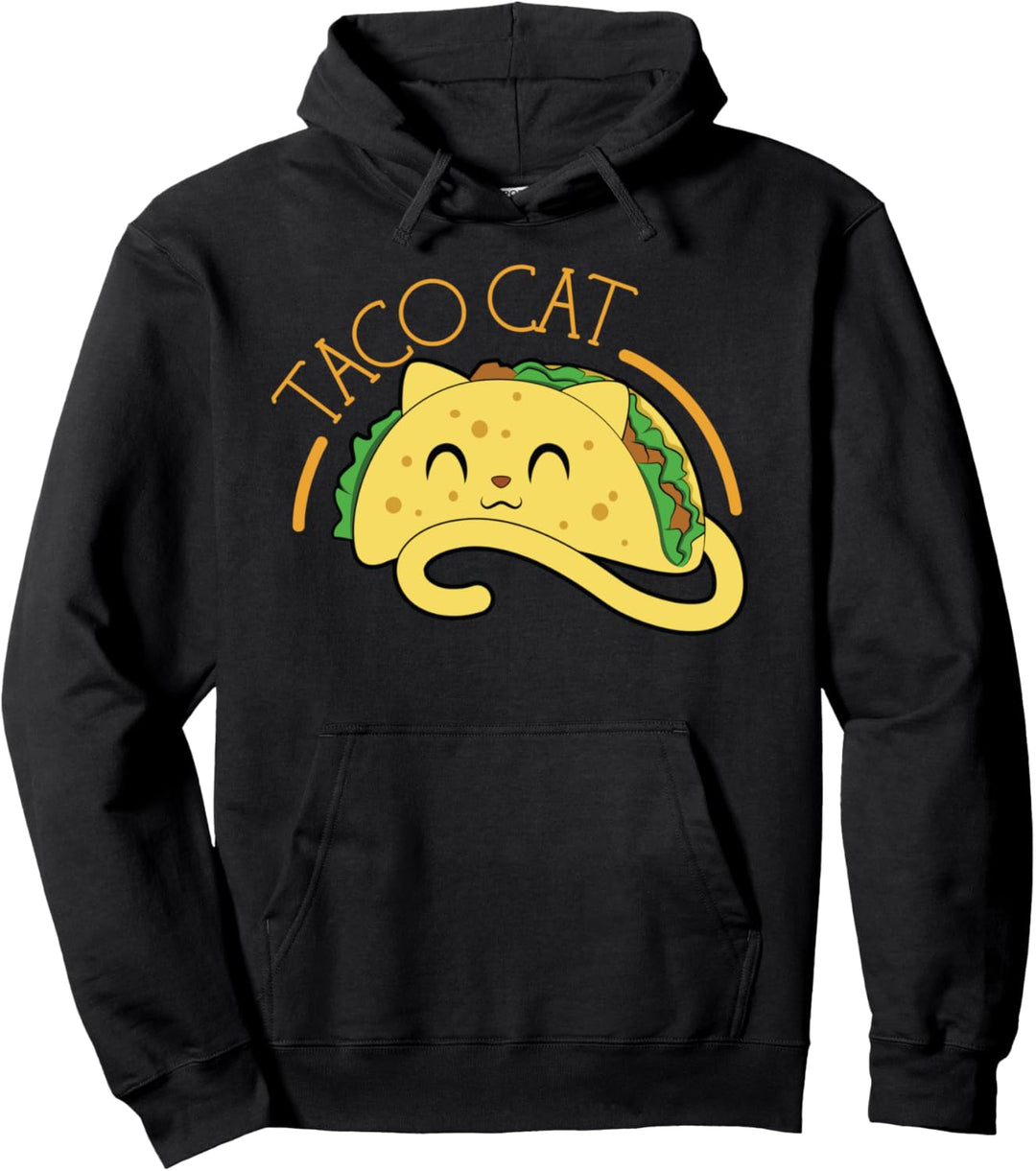Taco Cat Mexican Food Mexico Kid Men Women Pullover Hoodie