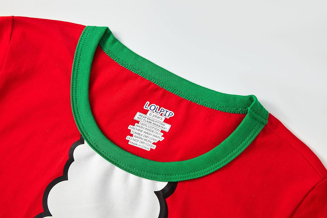Jungen Pyjama Langarm 4-teilig Kleine Kinder Nachtwäsche Schlafanzug Set 2-14 Jahre Weihnachtsmann-r