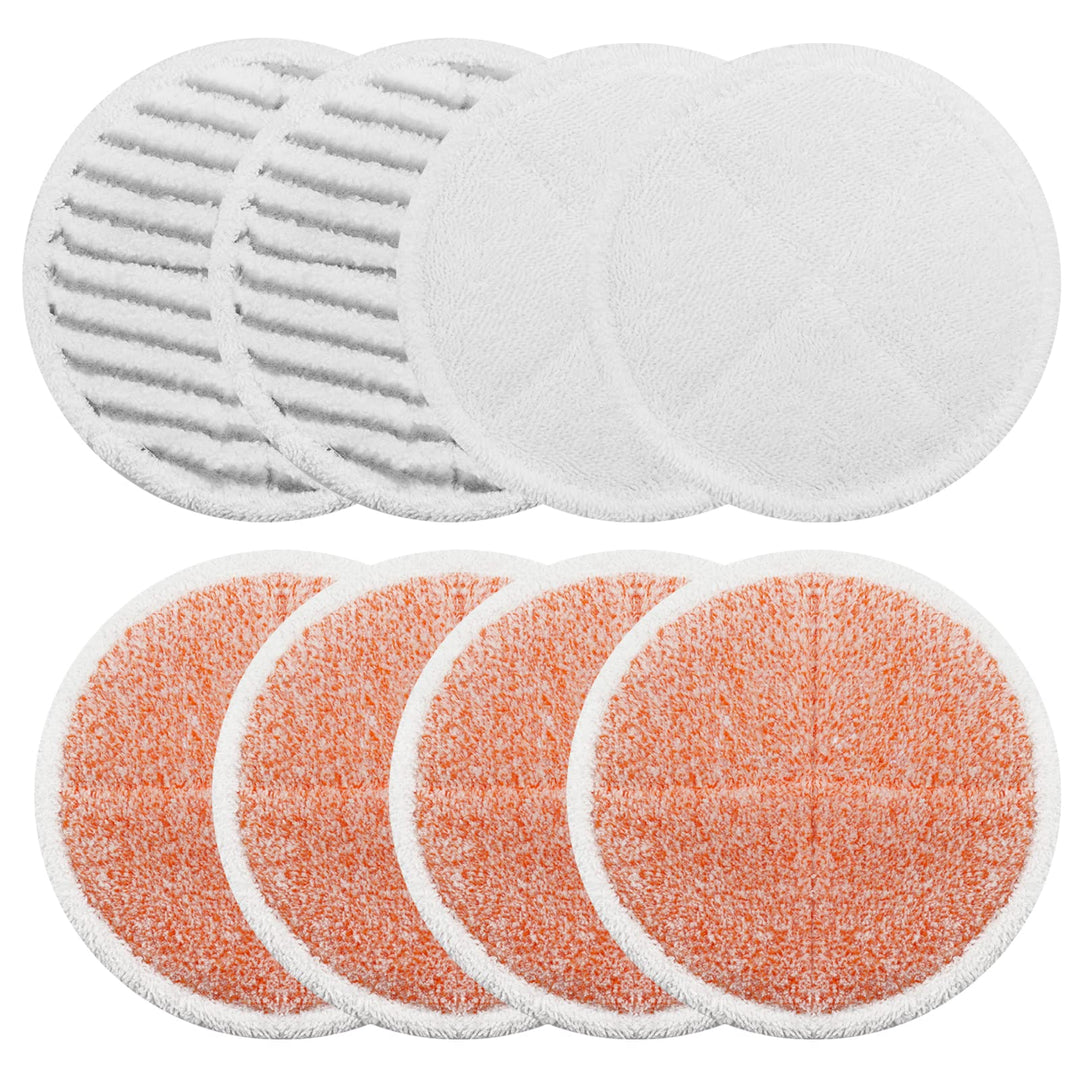 8er-Pack Ersatz-Dampfmopp-Pads, kompatibel mit Bissell Spinwave 2039A 2124: 4 schwere Schrubbpads, 2
