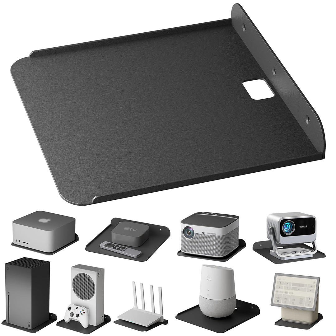 sciuU Universal Wandhalterung – Edelstahl Halterung für Router, Mini-PCs, TV-Boxen Smart Lautspreche
