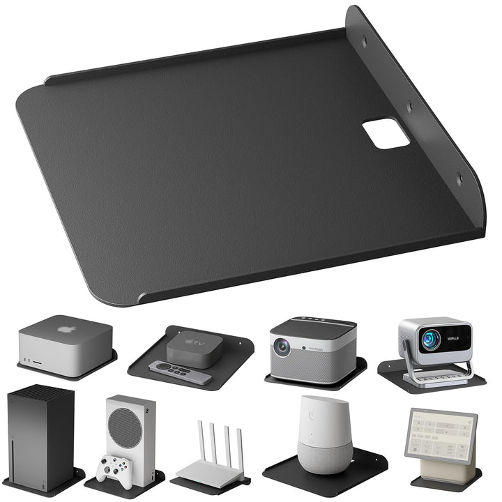 sciuU Universal Wandhalterung – Edelstahl Halterung für Router, Mini-PCs, TV-Boxen Smart Lautspreche