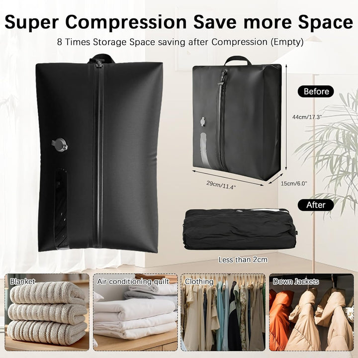 Vakuumbeutel TPU, Kompressionsbeutel mit Ventil für Pumpe oder manuelles, aus 70D Nylon, wasserdicht