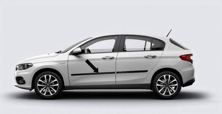 Spangenberg Seitenschutzleisten schwarz passend für FIAT Tipo Schrägheck ab Baujahr 03.2016- F46 (37