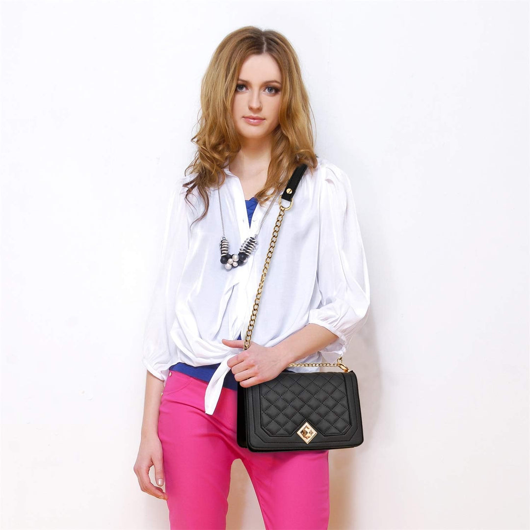 Travistar Kleine Umhängetasche, Damen, PU-Leder, Handtasche, Kette, Schultertasche, Messenger-Tasche