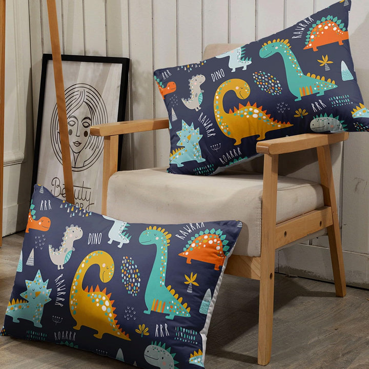 HOSIMA Niedliches Dinosaurier-Bettwäsche-Set für Erwachsene, Jungen und Mädchen, niedlicher Aquarell