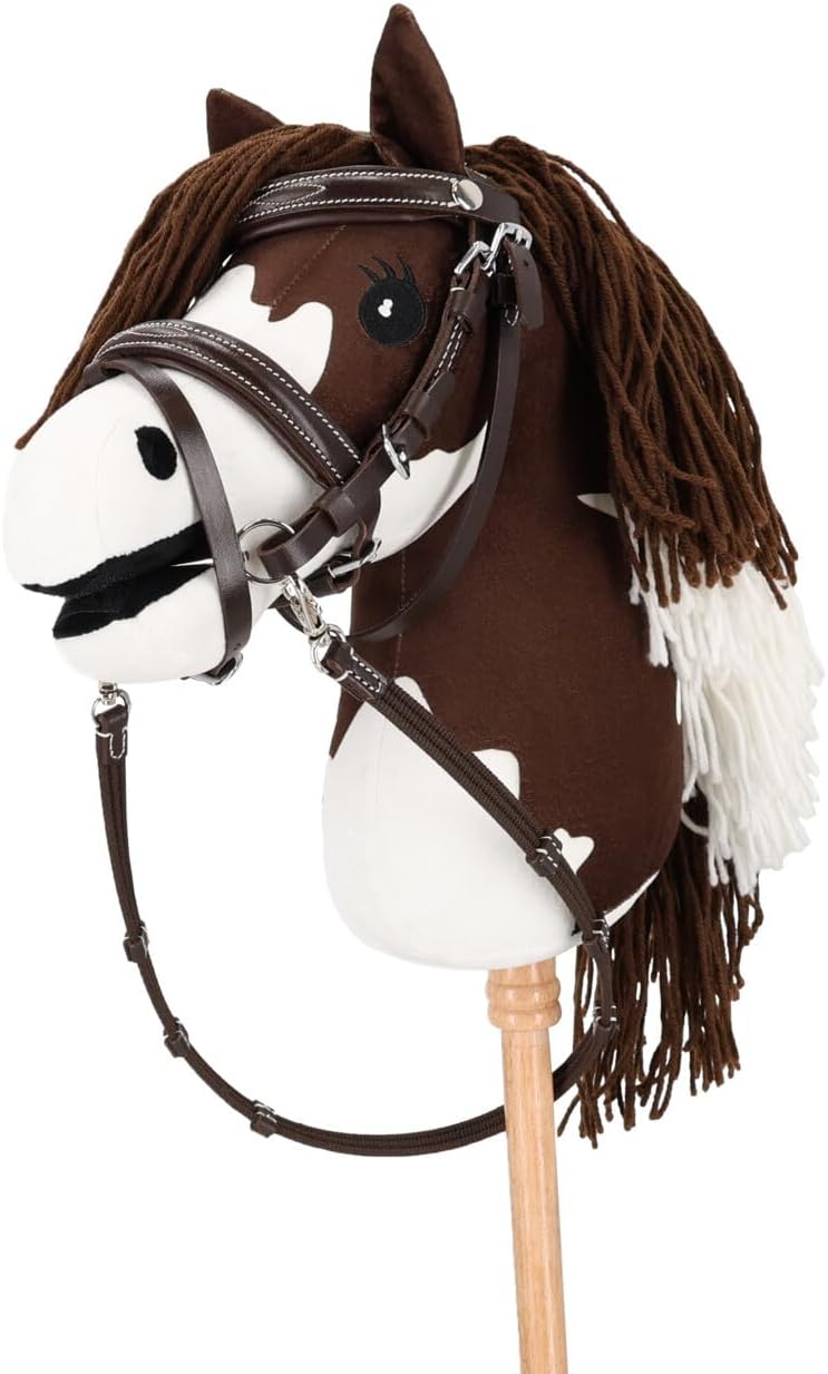 ARBO-INOX Hobby Horsing Zubhör (Ledertrense Braun), Ledertrense Braun
