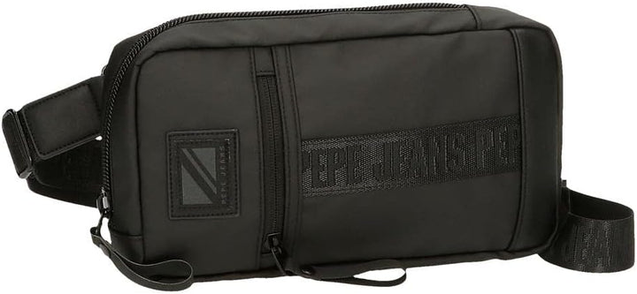 Pepe Jeans Hoxton Umhängetaschen und Kulturbeutel, Schwarz und Blau, Polyester PU, verschiedene Grös