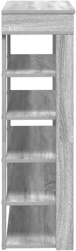 vidaXL Schuhregal Grau Sonoma 80x30x98 cm Holzwerkstoff, Schuhschrank, Schuhaufbewahrung, Schuhe Org