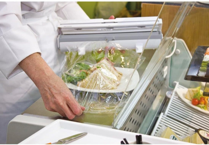 Wrapmaster 7586 1000 Catering Folienspender, weiss ,, 363x 68x 90mm Single, Single