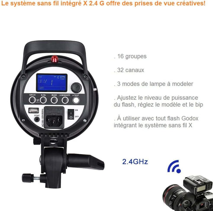 GODOX SK300II - Studioblitz mit integriertem 2.4G Wireless X