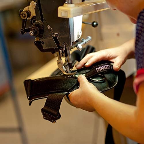 Dingo Gear Hundearbeitsgeschirr aus Stylonband Schwarz Grosse M Spaziergängen, Patrouillen sowie Tra