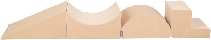 KiddyMoon Spielplatz Velvet Aus Schaumstoff Hindernisläufen, Element Zwickel/Rampe/Kopfteil/Stüfchen