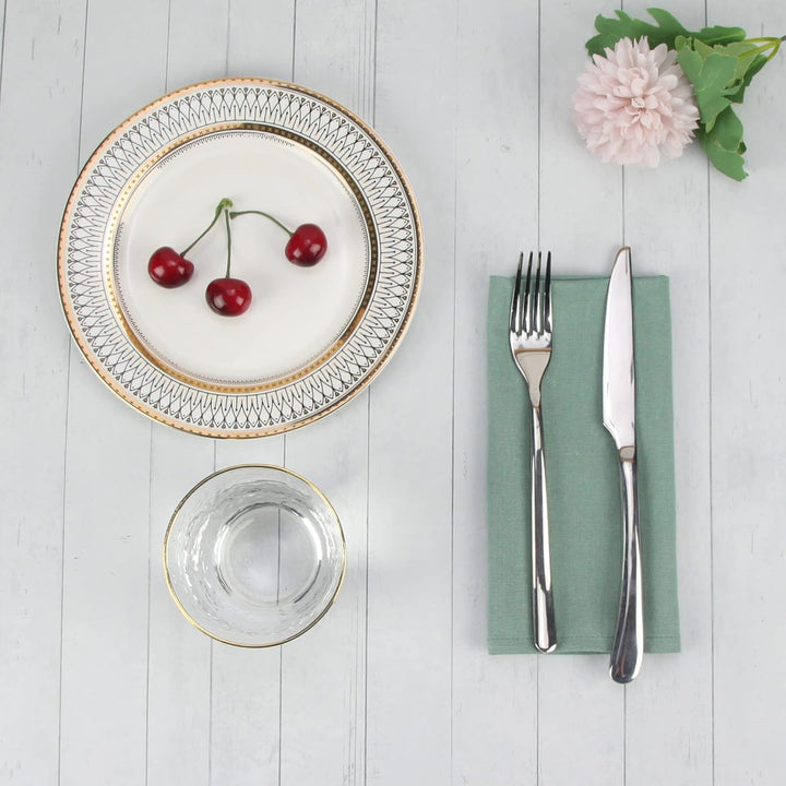 weich Polyester -Leinen gemischt Abendessen Cloth Servietten, 12 Stück (40 x 40 cm), für Veranstaltu