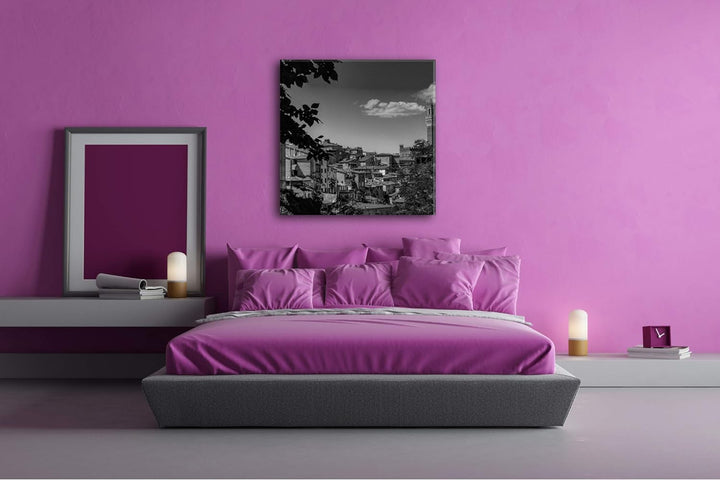 deyoli die Stadt Pisa in Italien Format: 70x70 Effekt: Schwarz&Weiss als Leinwandbild, Motiv auf Ech