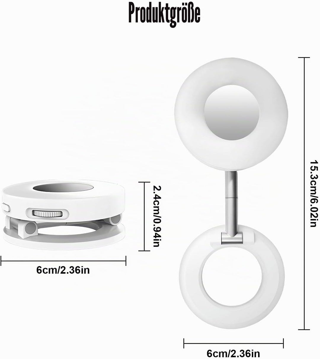 OneNine Magnetisches Selfie-Licht, 3-in-1 Magnetische Handy Füllen Ringlicht, LED Magnetisches Fülll